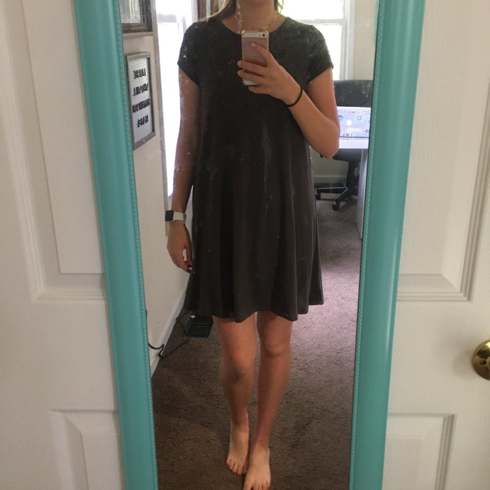 Gray T-Shirt Dress